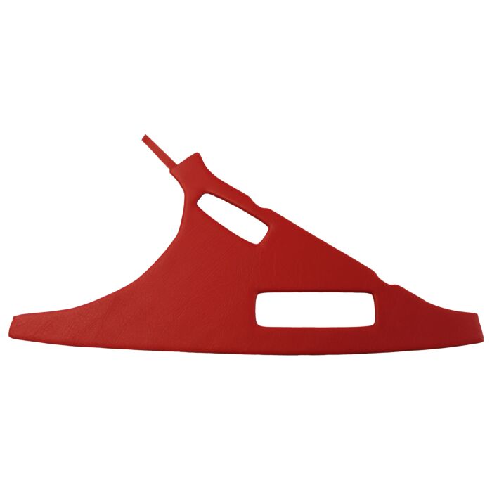 Bekleding P1800E rood CD steijl rechst achter 
