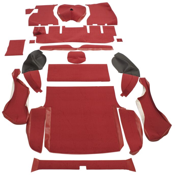 Mattenset P1800ES velours zwart complete set