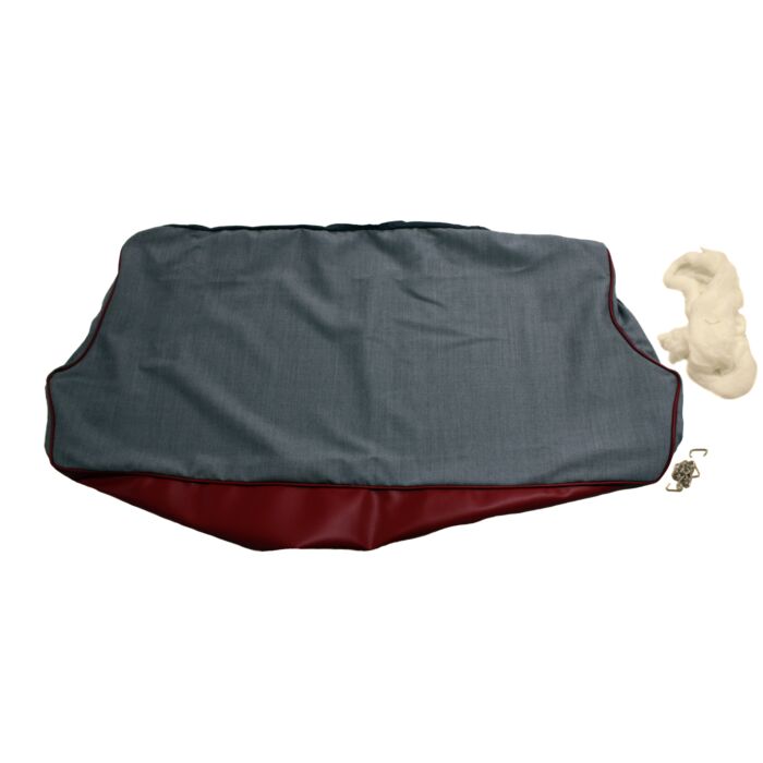 Bekleding PV544 achterbankhoes zitting grijs-rood 1958 21-140 alt 1