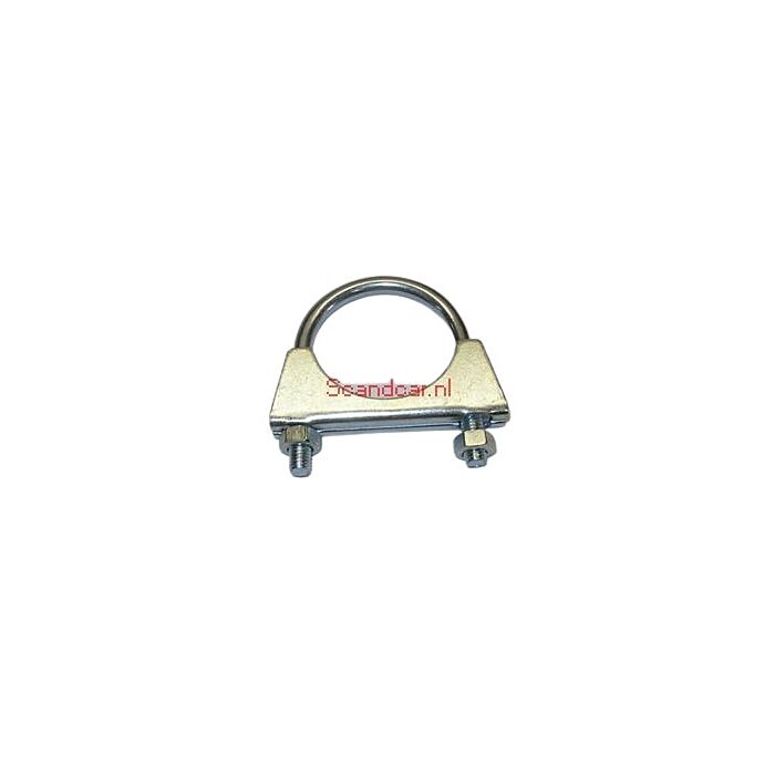 Uitlaat klem 54 mm RVS