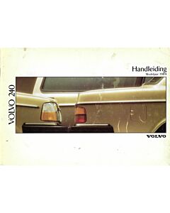 Manuale Volvo 240 1989 in Olandese