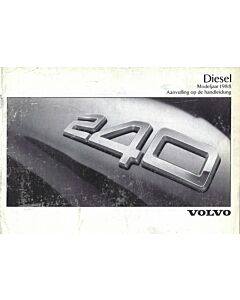 Manuale Volvo 240 Diesel 1988 Olandese