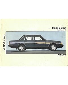 Manuale Volvo 240 1990 in Olandese