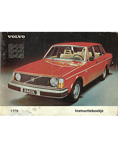 Volvo instructieboekje 242/244/245 Nederlands 1978