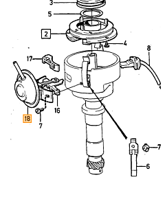 Vacuum vervroeger regelaar ontsteking b280 F 240 740 760 
