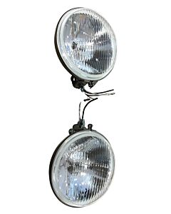 Verstralers gepolijst RVS doorsnede 15cm Lamp H3 12V/55 Watt