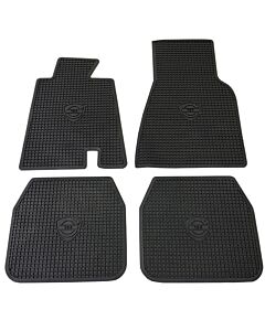 Mattenset 164 zwart rubber  met 164 logo set 4st 1969-1971