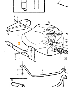 Afdekplaat Brandstoftank FWD Volvo 850 - S70 - V70 - C70