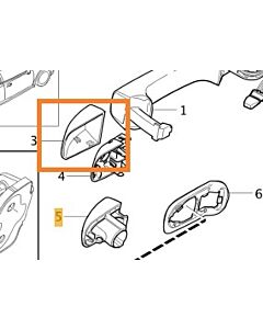 Deksel Handgreep portierdeur Sleutelloos systeem LHD Volvo C30 S40 V50 C70 S80 V70 XC70 XC60