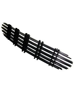 Grille P1800 1970-1971 zwart aluminium ch 30.001-37.549 niet meer leverbaar
