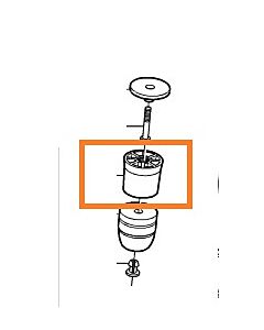 kap Schokbreker stootrubber achteras FWD Volvo 850 - S70 - V70 - C70