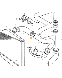 Slang Radiateur Onder Volvo 850 - S70 - V70