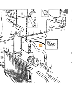 Airco Slang Benzine Volvo 850 - S70 - V70 - C70 - XC70 (3545505  3545532  9137404)