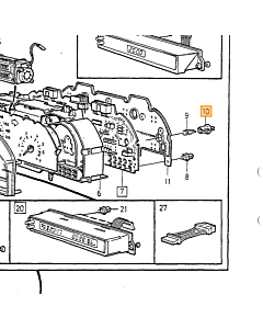 Koelvloeistof Temperatuur Indicator Volvo 850 - 940 - 960 - S90 - V90 - S70 - V70 - C70 - XC70 - S40 - V40