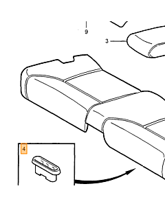 Klem Achterbank Volvo 850 - S70 - C70 - S80 - V70 - C30 - S60