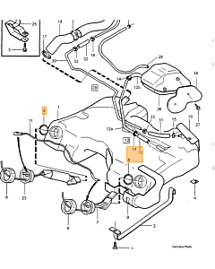 Afdichtring Brandstofpomp en Brandstofniveausensor AWD Volvo 850 - S70 - V70 - XC70
