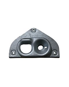 Volvo Slotplaat motorkap 140+164+240+260 op het front vanger onderdeel nummer 1202665U gebruikt