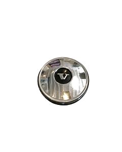 Wieldop chroom/zwart, Wheel cover chrome/black, Hub cap, Original Volvo, Volvo PV+Amazon+P1800+140 1964+, 670437, Gebruikt, Used