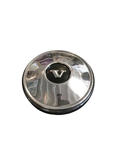 Wieldop chroom/zwart, Wheel cover chrome/black, Hub cap, Original Volvo, Volvo PV+Amazon+P1800+140 1964+, 670437U2, Gebruikt, Used