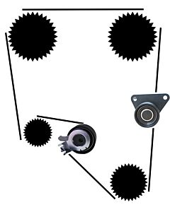 distributieriem set Renault Laguna  SafraneS40  S60  S70  V40  C70  V70  S80  Xc90  Xc70 Volvo onderdeel 21430015