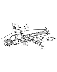 Volvo P1800 S dashboard LHD