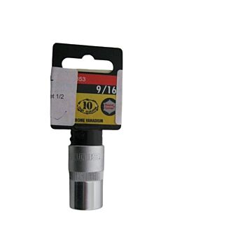 Gereedschap: Dopsleutel 1/2inch  12-kant  voor 1/2inch sleutel