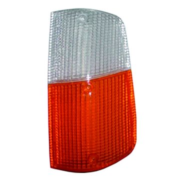 Glas knipperlicht 240+260 links oranje/wit -1980 richtingaanwijzerglas 3 schroef bev type Cibie  