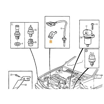 Buitentemperatuur Sensor Volvo 240 - 850 - 940 - 960 - S90 - V90 - S40 - V40 -  S70 - V70 - XC70 - C70