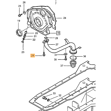 Guarnizione dell'astina del livello dell'olio a 5 cilindri per Volvo S60 (-2009) S80 (-2006) V70 P26 XC70 (2001-2007)