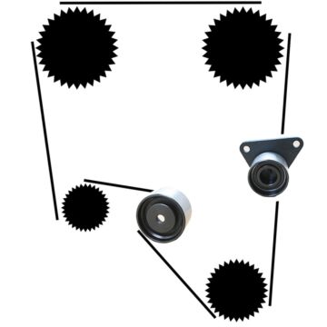 Distributieriem set V90 960 S90 1995+ 2.5 2.9 6 cil oem ref 9135555 spanrol rol en riem 271876 B6304F 30758266