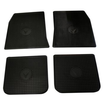 Mattenset rubber zwart Amazon set a 4 stuks met Volvo logo