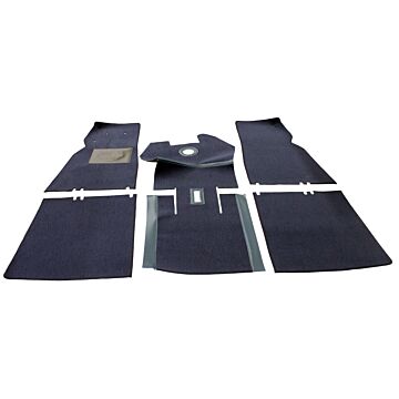 Mattenset PV544 blauw pasvorm (bedekt gehele vloer) 6 delig