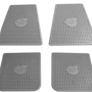 Mattenset PV544+Duett grijs rubber 4 delen