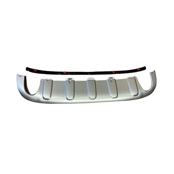 Skidplaat achterbumper Xc60 	30764994 skidplate zilvergrijs origineel voor 1 eindpijp