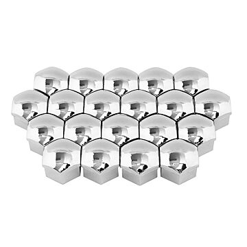 Doppenset (20 stuks) Wielbouten Chroom voor Volvo kunststof