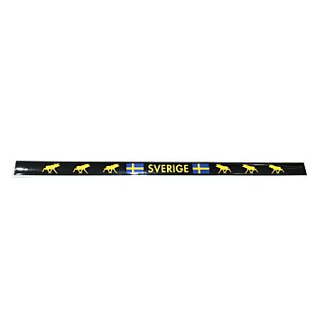 Sticker voor op kentekenplaat - Eland en Zweden (Sverige)Maten: 500 x 20 MM
