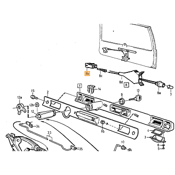 lamp houder Volvo typeVolvo 740 760 5-deurs : Volvo 940 5-deurs : ChassisnrVolvo 960 5-deurs :