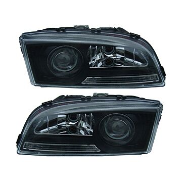 koplamp zwart styling Links en rechts set S70 V70 