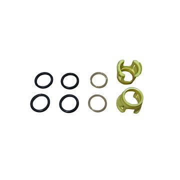Kachelslang O-ring 8-delige set [ronde clips  buitenboord voor 9186847/9186849 kachelbuizen]