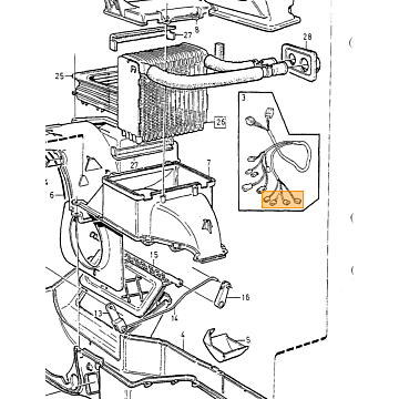 Afdichtring  radiateur Volvo 850  C70 (-2005)  S70  V70 (-2000)  V70 XC (-2000)