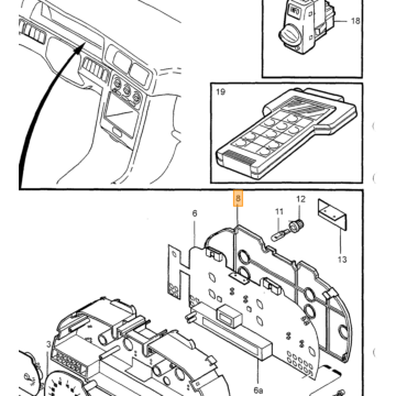 Oliedruksensor Volvo 240 - 360 - 740 - 760 - 780 - 940 - 960 - S40 - V40 - V50 - S60  - C70 - V70 - S70 - XC70 - XC90 - S80 - S90 - V90