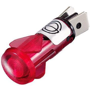 Controle lampje blauw voor montage in dashboard e d 12 volt 9.5mm diam gat overdrive