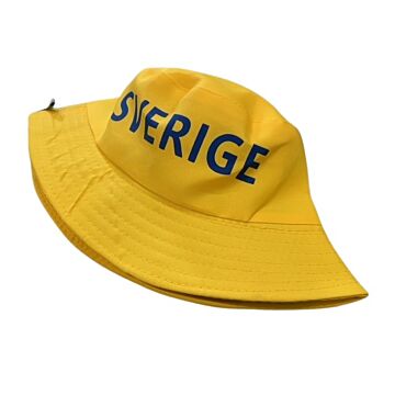 Vissershoedje Bucket hat Cap Geel Sverige Zweden