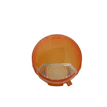 Glas knipperlicht P1800 oranje wit richtingaanwijzerglas amber wit  links of rechts bruikbaar