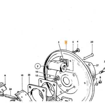 Rem handrem hevel Amazon B20 +P1800 dubbel remsysteem rechts achter niet meer leverbaar