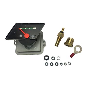 Temperatuurmeter PV-Duett-Amazon electrisch 12 volt omgebouwd naar electrisch met groen/wit schaalverdeling. Statiegeld 50 Euro