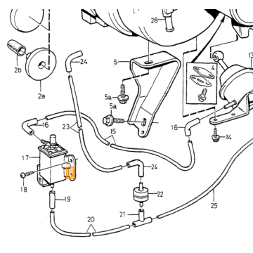 olie afscheider carterventilatie Volvo  850 