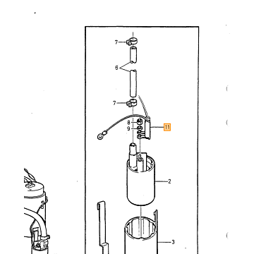 Benzinetank vlotter 740 780 760 940 960 met Multilink-as 3514935