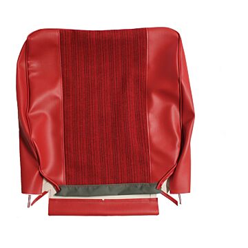 Bekleding Amazon stoelhoes rood rug stof vinyl1962 1963 409-236 (690852-53)