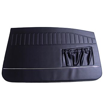 Bekleding Amazon 2 deurs deurpaneel zwart Links 1966-1968 417-515 +tas 428-584 SET 2 stuks incl 692003